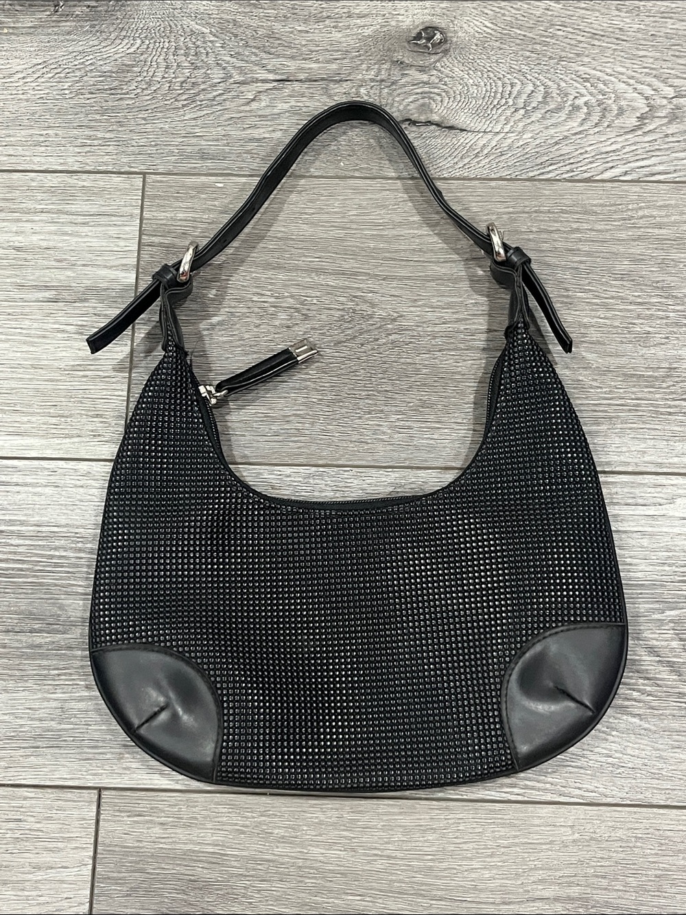 Urban Originals Black Studded Shoulder Hobo
